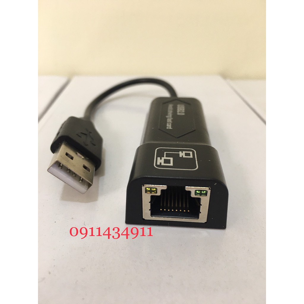 USB 2.0 chuẩn C to Lan 10.100 Mbps Ethernet Adapter