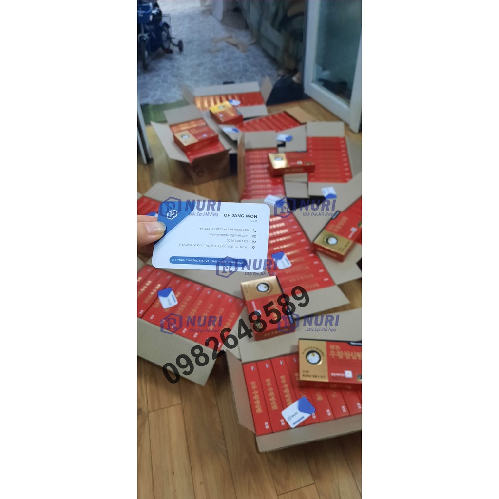 An Cung Ngưu Hoàng Hoàn Hàn Quốc Phòng Tai Biến, Đột Quỵ ,Rối Loạn Tiền Đình Hộp 10 Viên x 3,75g/ Viên