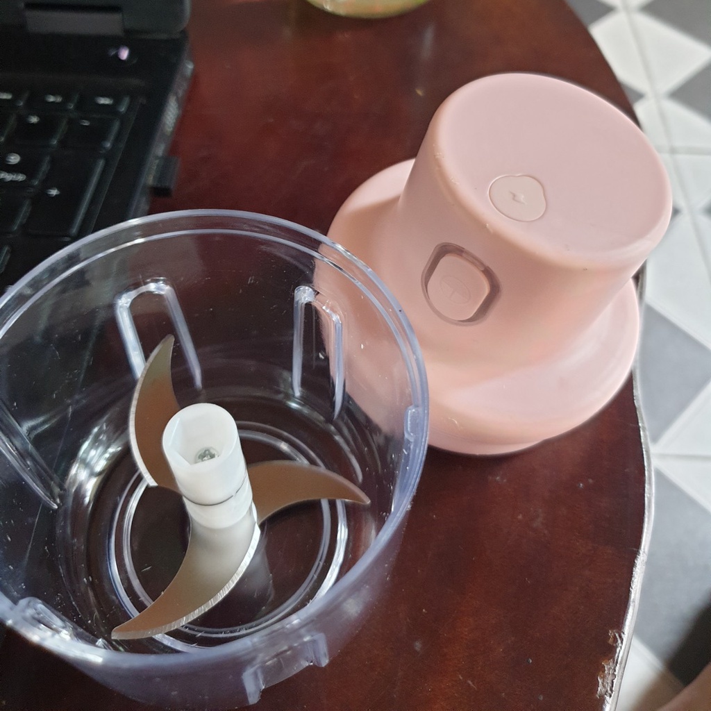 Máy Xay Tỏi Ớt Cầm Tay - Cối Xay Mini Sạc Điện Đa Năng