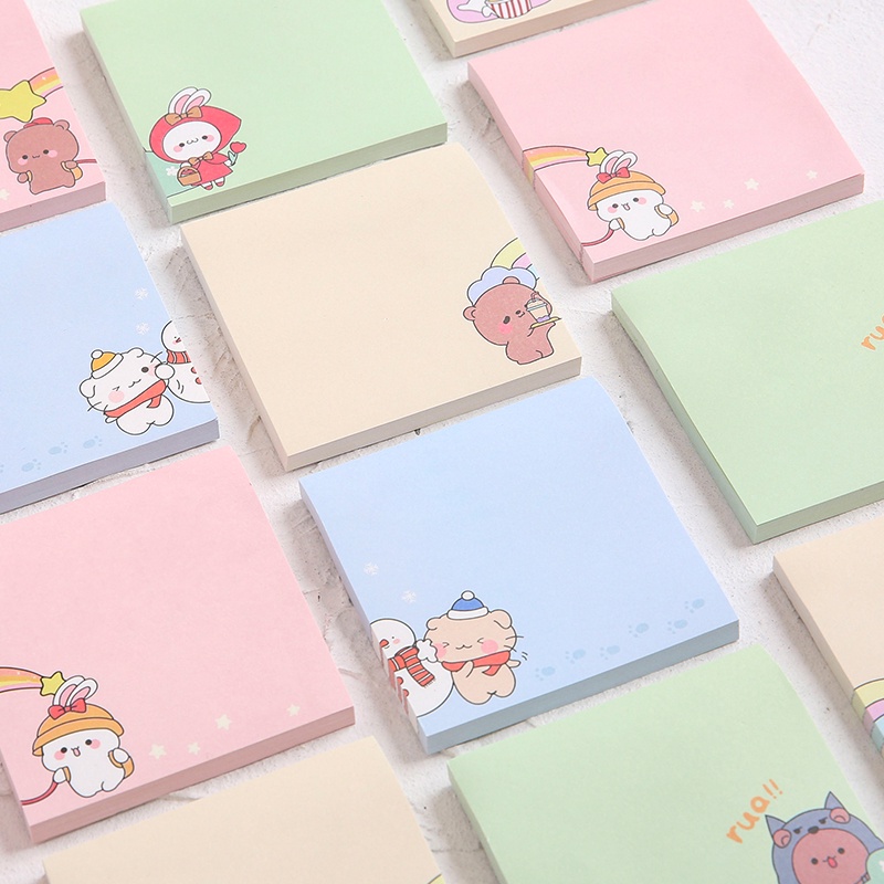 Set 100 giấy ghi chú hình động vật dễ thương