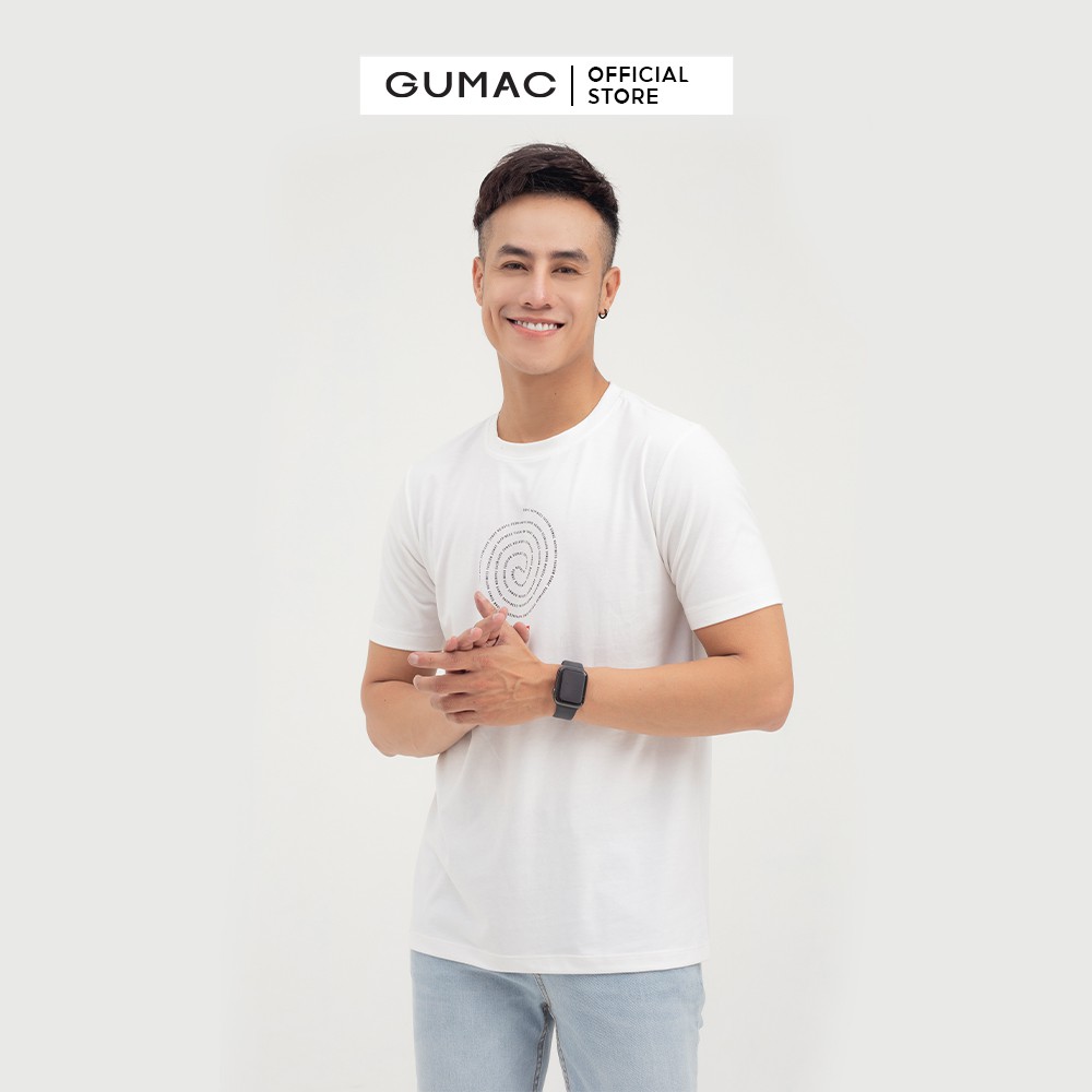 Áo thun nam cổ tròn thời trang GUMAC thiết kế in họa tiết mẫu mới ATNB824 | BigBuy360 - bigbuy360.vn