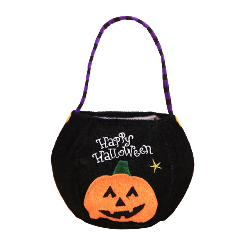 Túi Nhung Đựng Kẹo Halloween Cho Bé