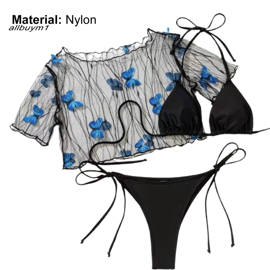 Bộ Đồ Bơi bikini Xuyên Thấu Thoải Mái Dễ Điều Chỉnh Cho Nữ