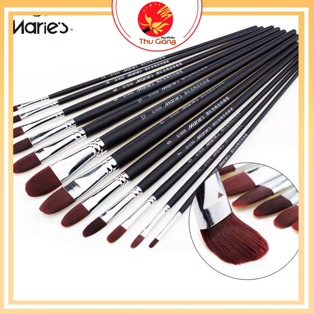 [SIÊU RẺ]Cọ Vẽ Marie's Oval G1630 Loại Tốt