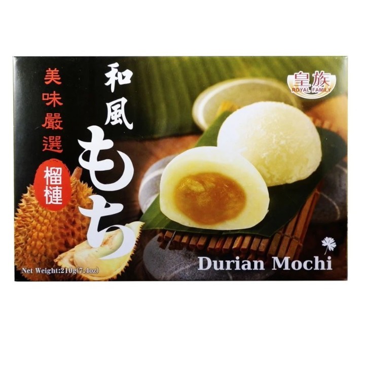 [FLASH SALE] Mochi mâm xôi, sầu riêng, trà xanh, đậu đỏ Royal Family Taiwan 210g 6 bánh