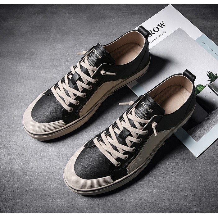 Giày Nam cao cấp Bun Store - Giày da Nam đẹp Sneaker thời trang sang xịn G907D