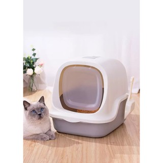 Khay đựng cát đi vệ sinh chó mèo [MUA 01 TẶNG 01] To Rộng - Chống Văng Cát - Thiết Kế Sang Trọng
