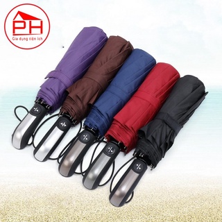 Ô dù tự động mở và gấp bằng nút bấm ( Hàng xuất Nhật ) loại 10 nan rộng 115 cm - Gia dungj Phước Hòa