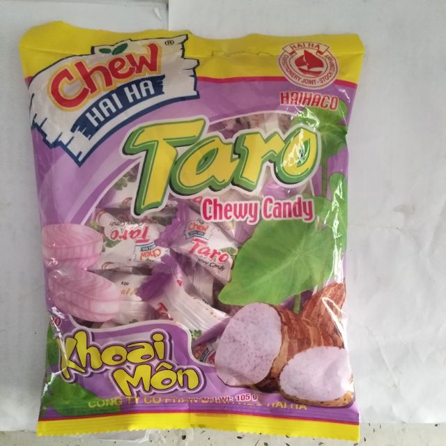 kẹo chew khoai môn tazo hải hà gói 100g