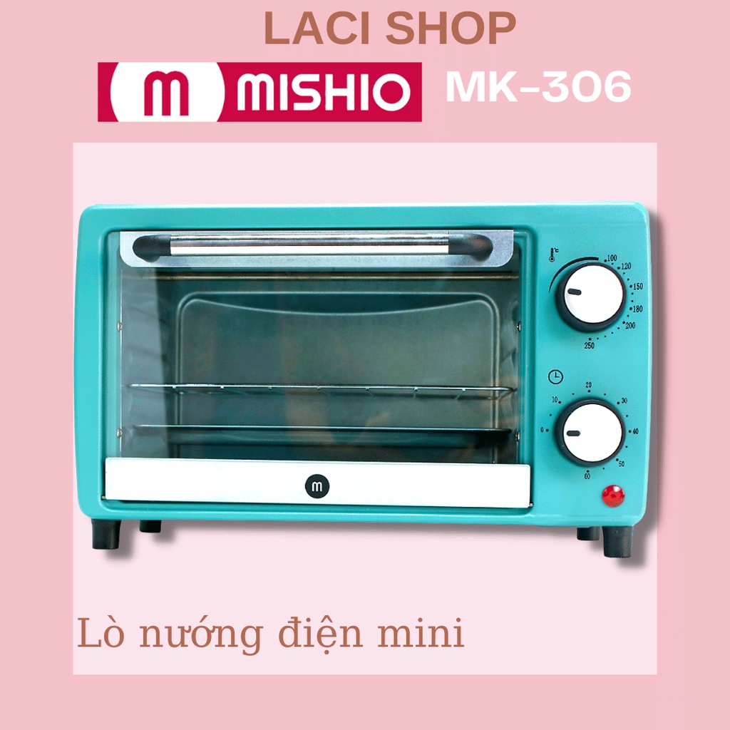 Lò Nướng Điện MISHIO MK306 | Dung Tích 12L | Công Suất 600W | Hẹn Giờ Và Kiểm Soát Nhiệt Độ Chính Xác