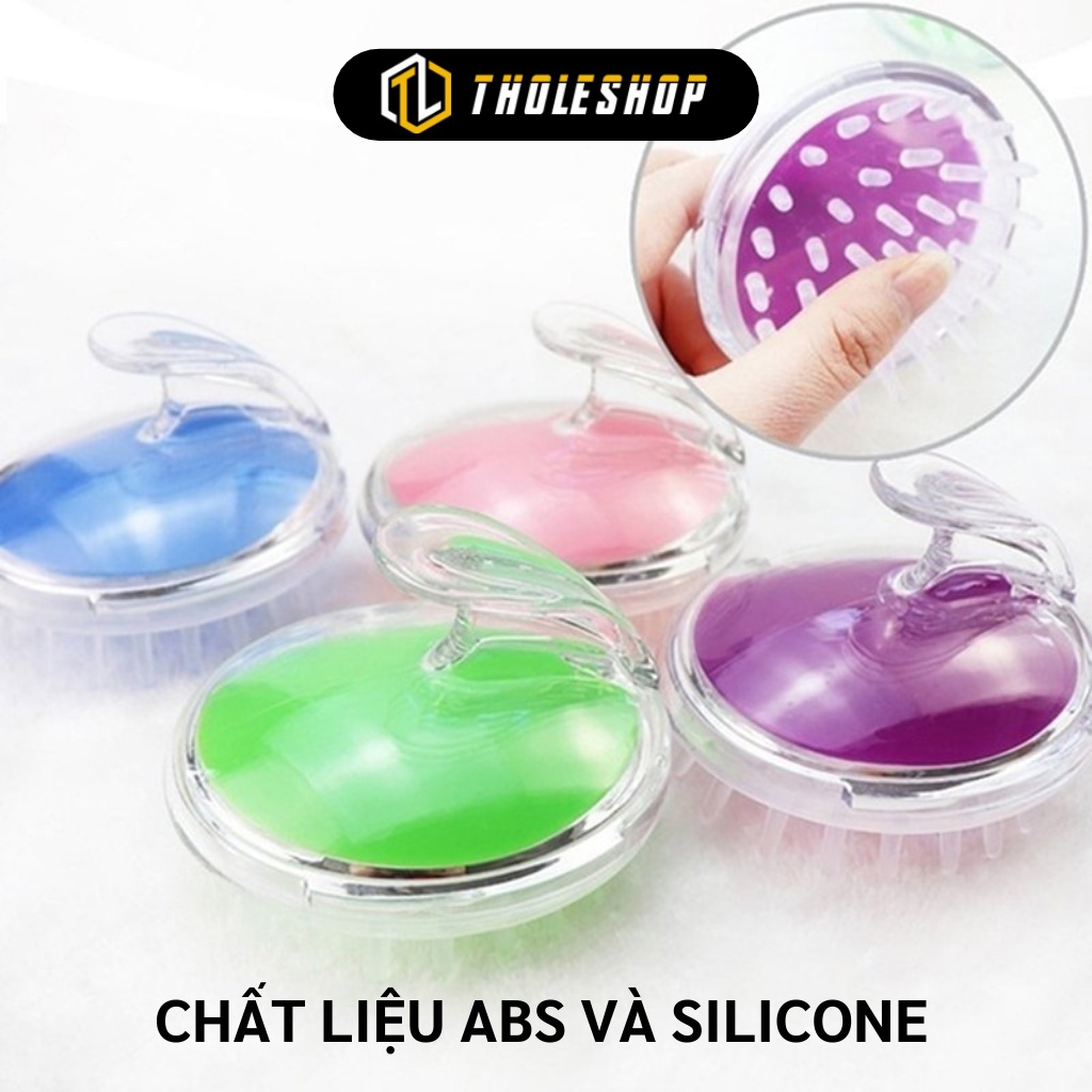 Lược Gội Đầu Silicone - Bàn Chải Massage Da Đầu, Giảm Rụng Tóc - Gai Mát Xa Đầu 1031