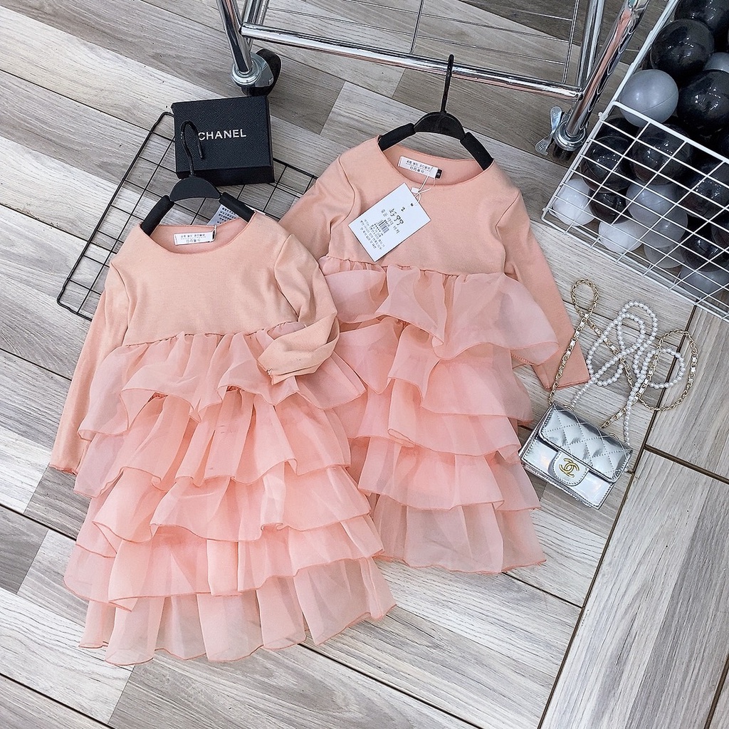 VÁY HỒNG BABY CÔNG CHÚA CHO BG