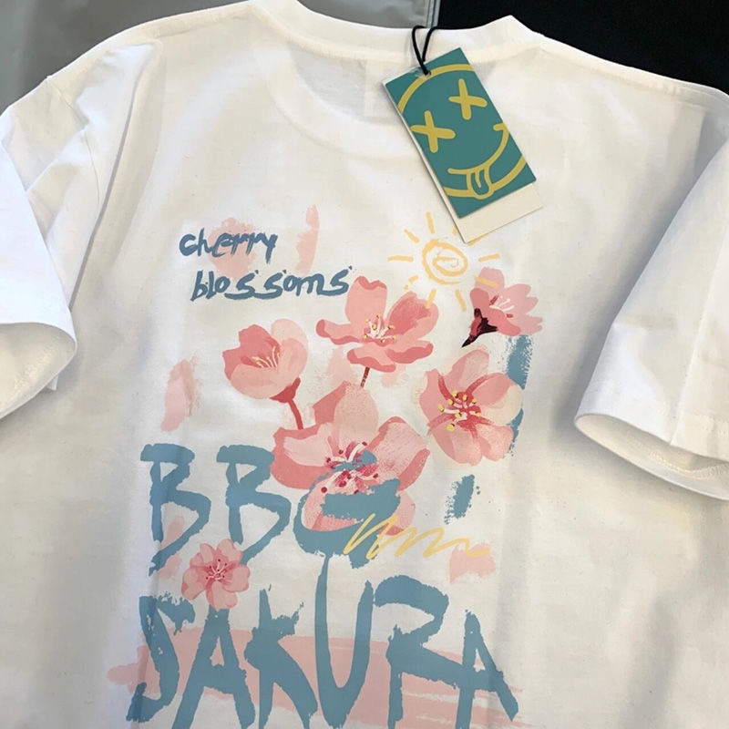 Áo Thun Nữ Ngắn Tay Form Rộng Thời Trang Hàn