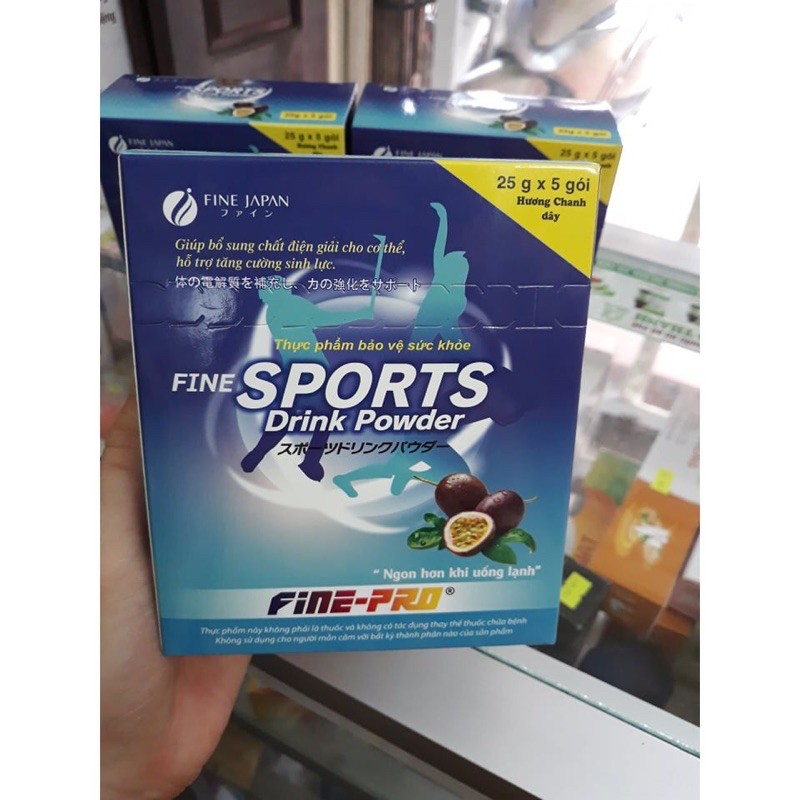 SPORTS Drink Powder nước uống bù điện giải cho cơ thể ,hộ trợ tăng cường sinh lực, Fine Sports Drink Powder - Fine Japan