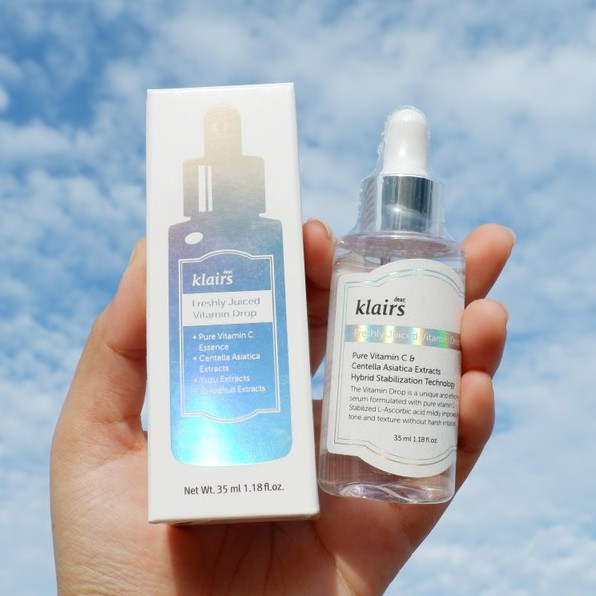[Lọ trắng] Tinh chất làm sáng da Klairs Vitamin C 35ml Freshly Juiced Vitamin Drop