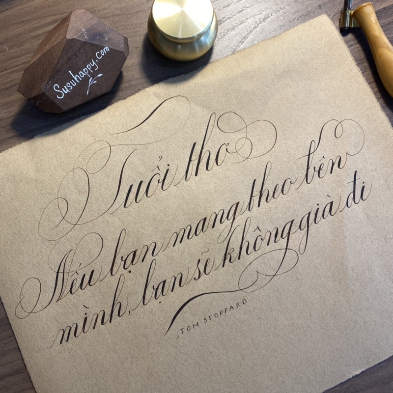 Workbook 21 Ngày Luyện tập Copperplate Calligraphy Và 48 Tuần Thực Hành