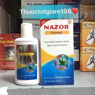 Dầu gội sạch gàu & mượt tóc hết ngứa da đầu nazor 100ml