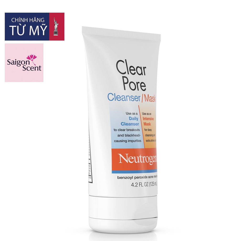 Sữa rửa mặt Neutrogena Clear Pore Cleanser/Mask ( 125mL )