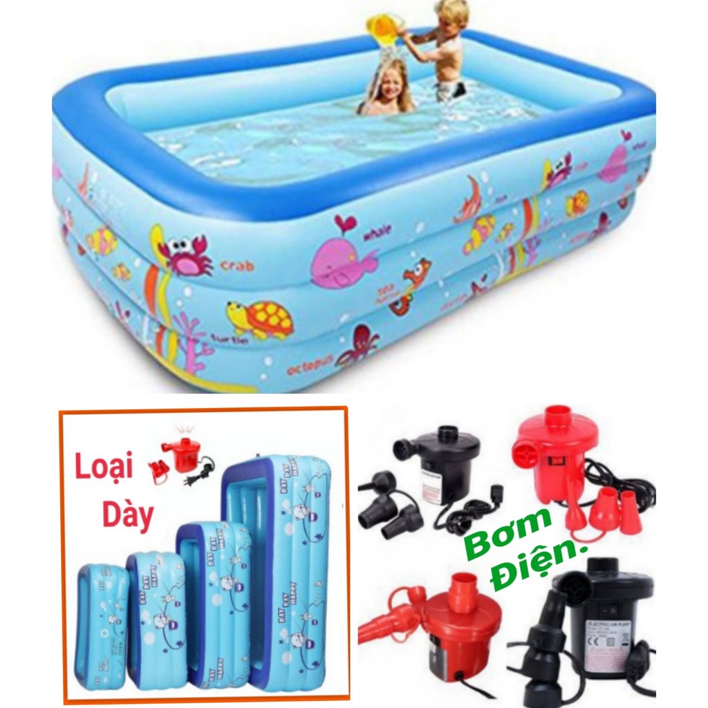 Bể Bơi Summer Hình Chữ Nhật Nhiều Kích Cỡ(từ 1m2 đến 2m6)