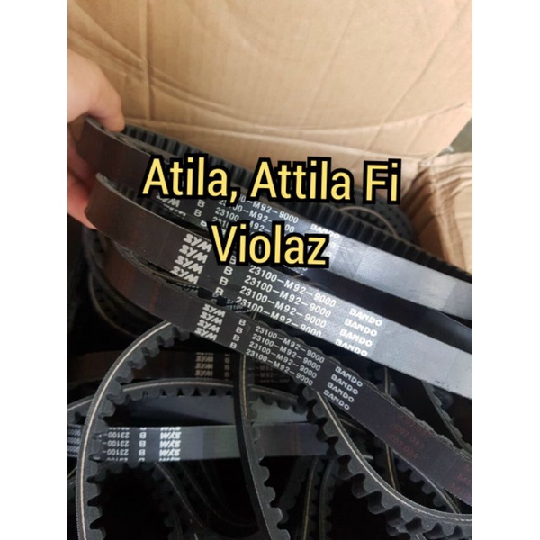 Dây đai cho Attila 110cc (curoa cho xe Atila các loại, Vitoria, Fi, xăng cơ, mã 23100 m92 9000, 23100 ad8 0001 SYM