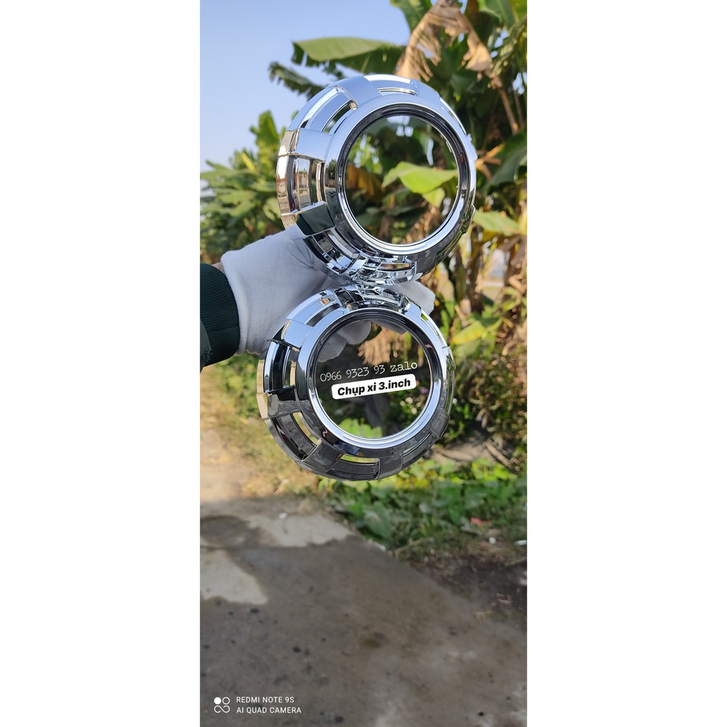 Chụp Xi gắn Vòng Thiên Thần cho Bi cầu bi led 3.0 oto xe máy