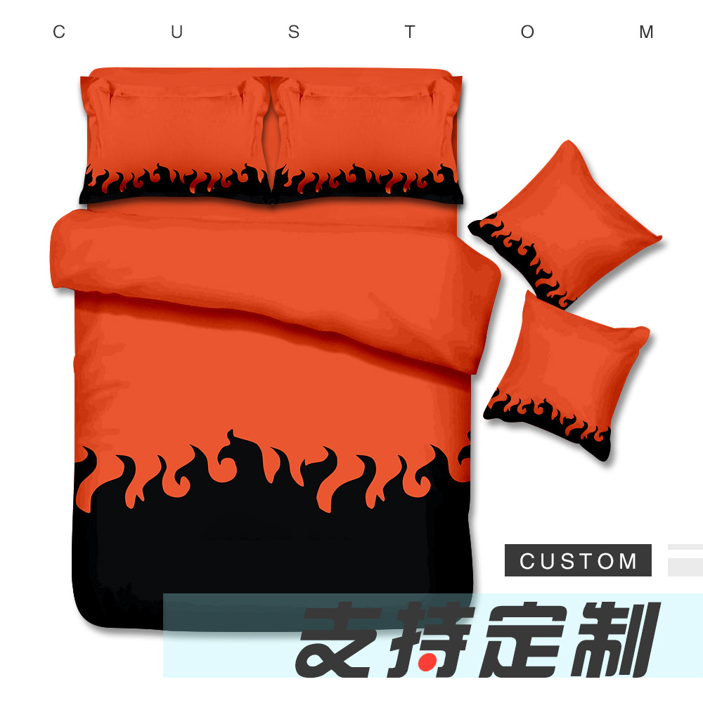 Bộ Drap giường Đơn / Đôi In Hình NARUTO Sasuke Uchiha Akatsuki YT3