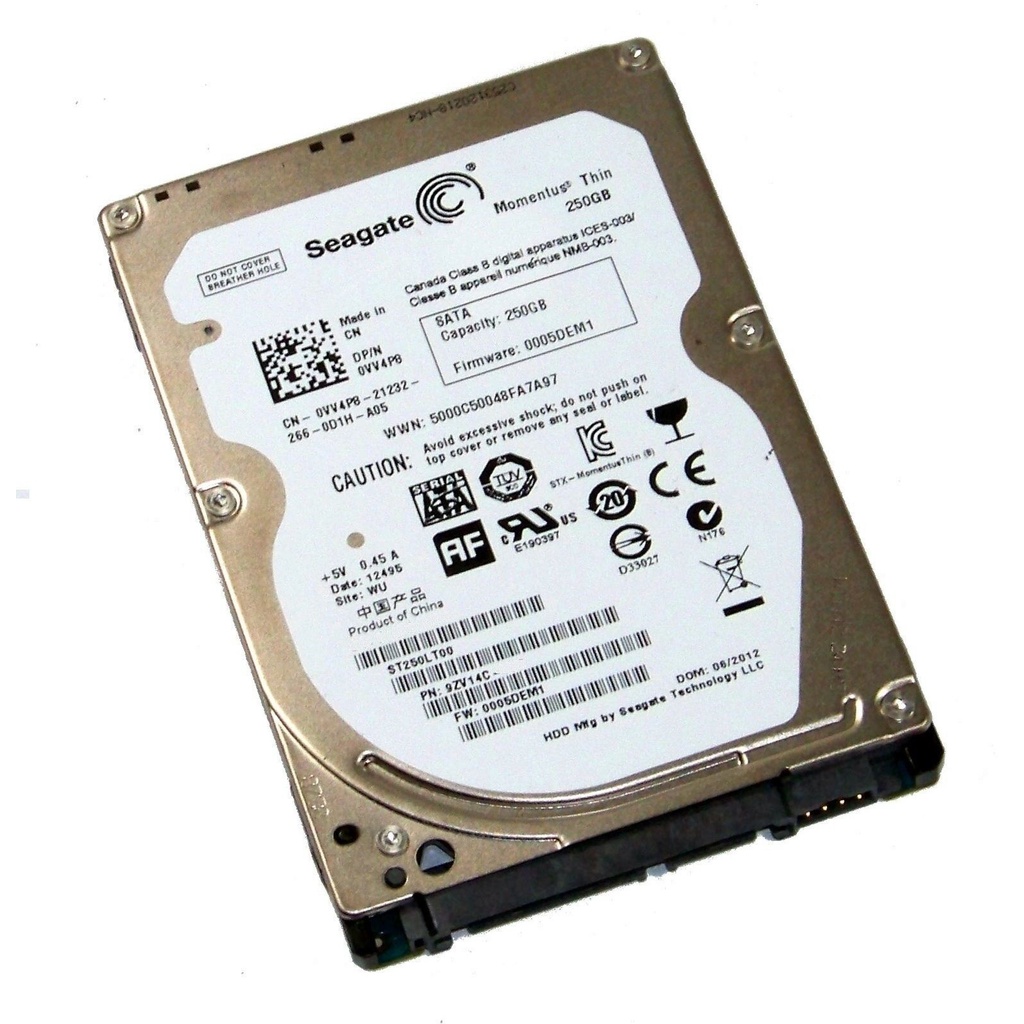 Ổ cứng laptop 250gb HDD chính hãng zin tháo máy 2.5'' SATA III