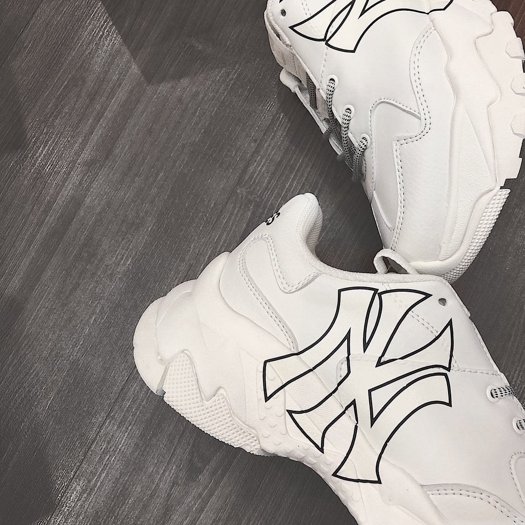 Giày Thể Thao MLB NY  ⚡️𝐅𝐑𝐄𝐄 𝐒𝐇𝐈𝐏⚡️ Giày Sneaker 𝐌𝐋𝐁 𝐍𝐘 Trắng chữ vàng cực chất hot trend 2021