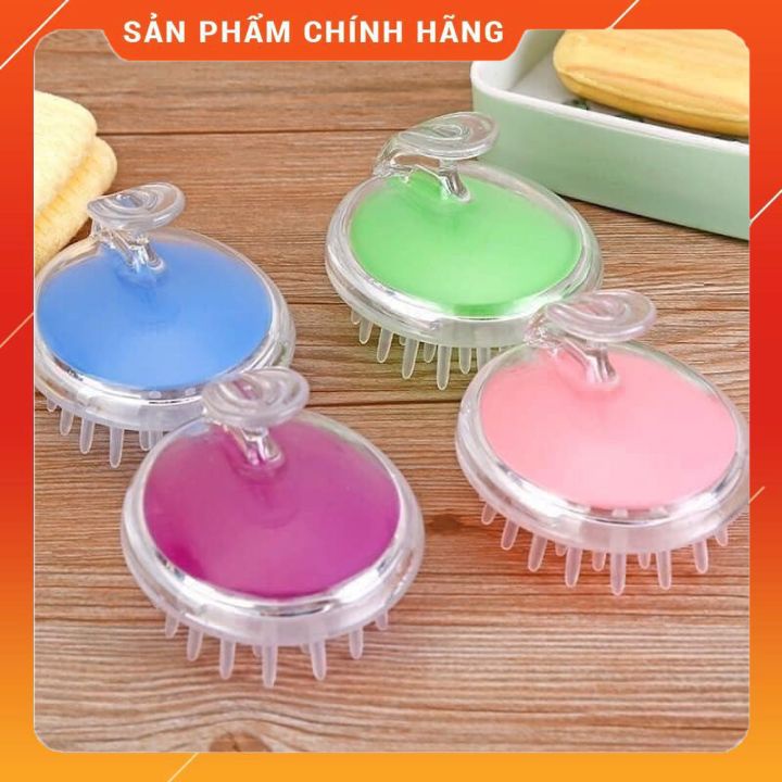 BÀN CHẢI GỘI ĐẦU SẠCH GÀU - KÈM MATXA ĐẦU - SỢI RĂNG SILICON - THƯ GIÃN THOẢI MÁI - TĂNG CƯỜNG SÚC SỐNG CHO DA ĐẦU