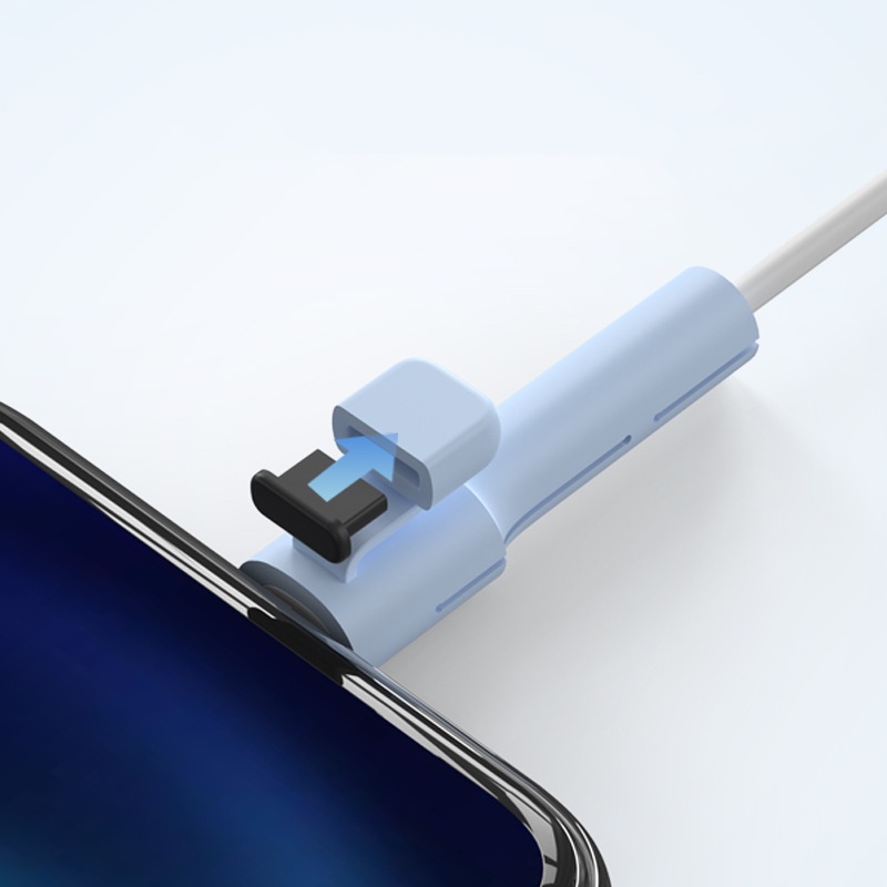Dllencase Set 2 cặp vỏ bọc bảo vệ dây cáp sạc thích hợp cho IPhone IPad Type-C USB A222