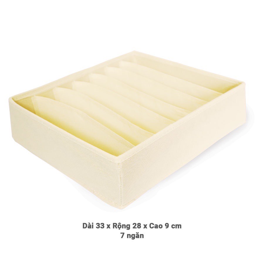Hộp Vải Chia Ngăn Đựng Quần Áo Lót Tất Vớ Nam Nữ Giúp Sắp Xếp Tủ Quần Áo Gọn Gàng Chất Liệu oxford 600d Cao Cấp