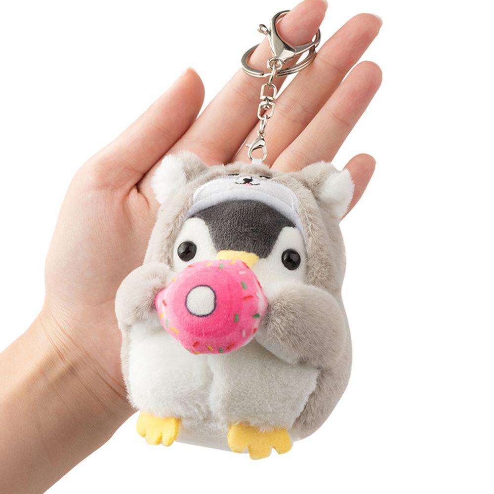 Móc Khóa Hình Chim Cánh Cụt Nhồi Bông Bằng Cotton PP Giá Đỡ