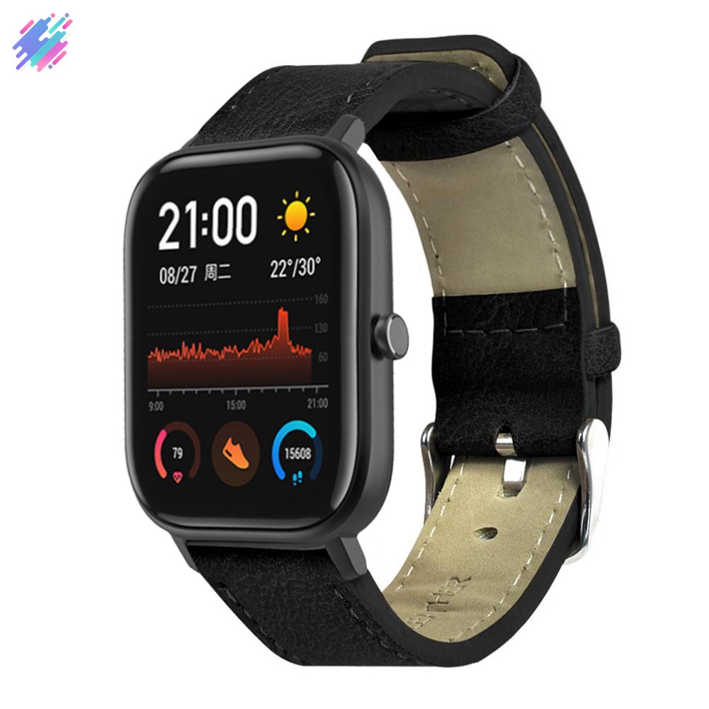 Dây da thay thế đồng hồ Huami Amazfit gts