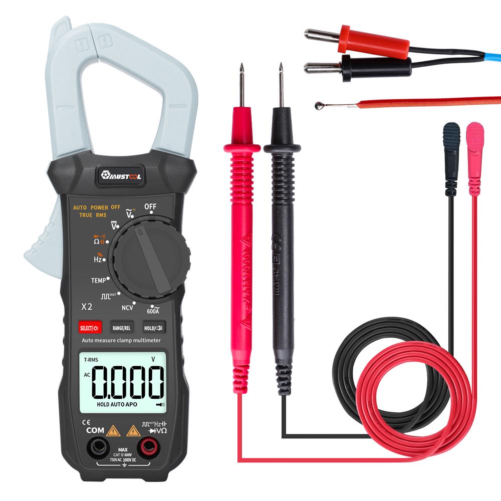 MUSTOOL X2 Pocket 6000 Counts True RMS Clamp Meter AC Voltage&Current Digital Multimeter Automatic