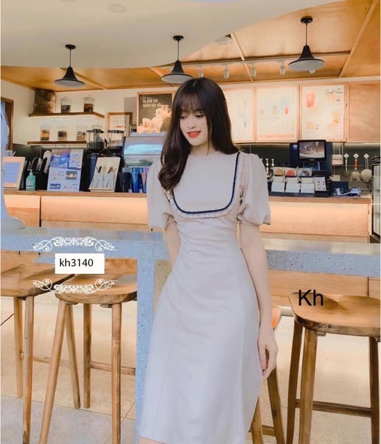 Váy be tay bồng viền bèo | BigBuy360 - bigbuy360.vn