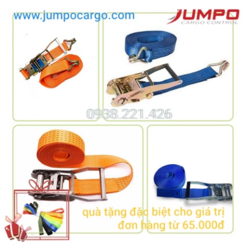 Dây chằng hàng tăng đơ bản 50mm chằng cột hàng hóa, pallet xe container, xe bán tải, xe tải