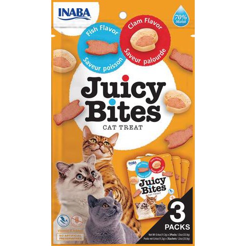 Bánh thưởng cho mèo Juicy Bites gói 11,3g (Inaba Thái Lan)