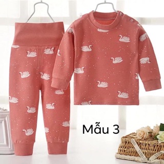 Bộ cotton cạp cao cho bé