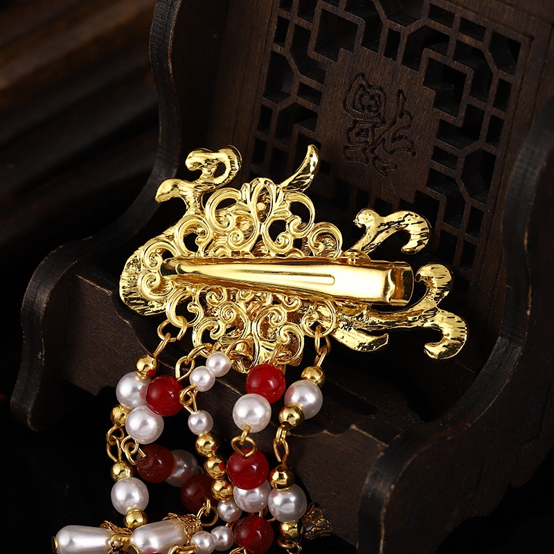 Bộ đôi kẹp tóc Phượng Hoàng tua rua phong cách cổ trang Trung hoa