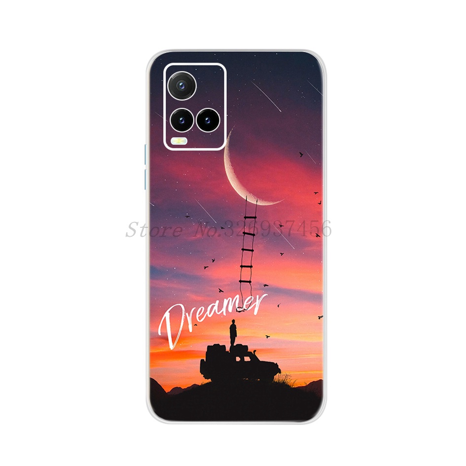 Ốp điện thoại silicon mềm họa tiết vân đá cho Vivo Y21 2021 Y33S Y21S Y 21 Vivoy21 Vivoy33S