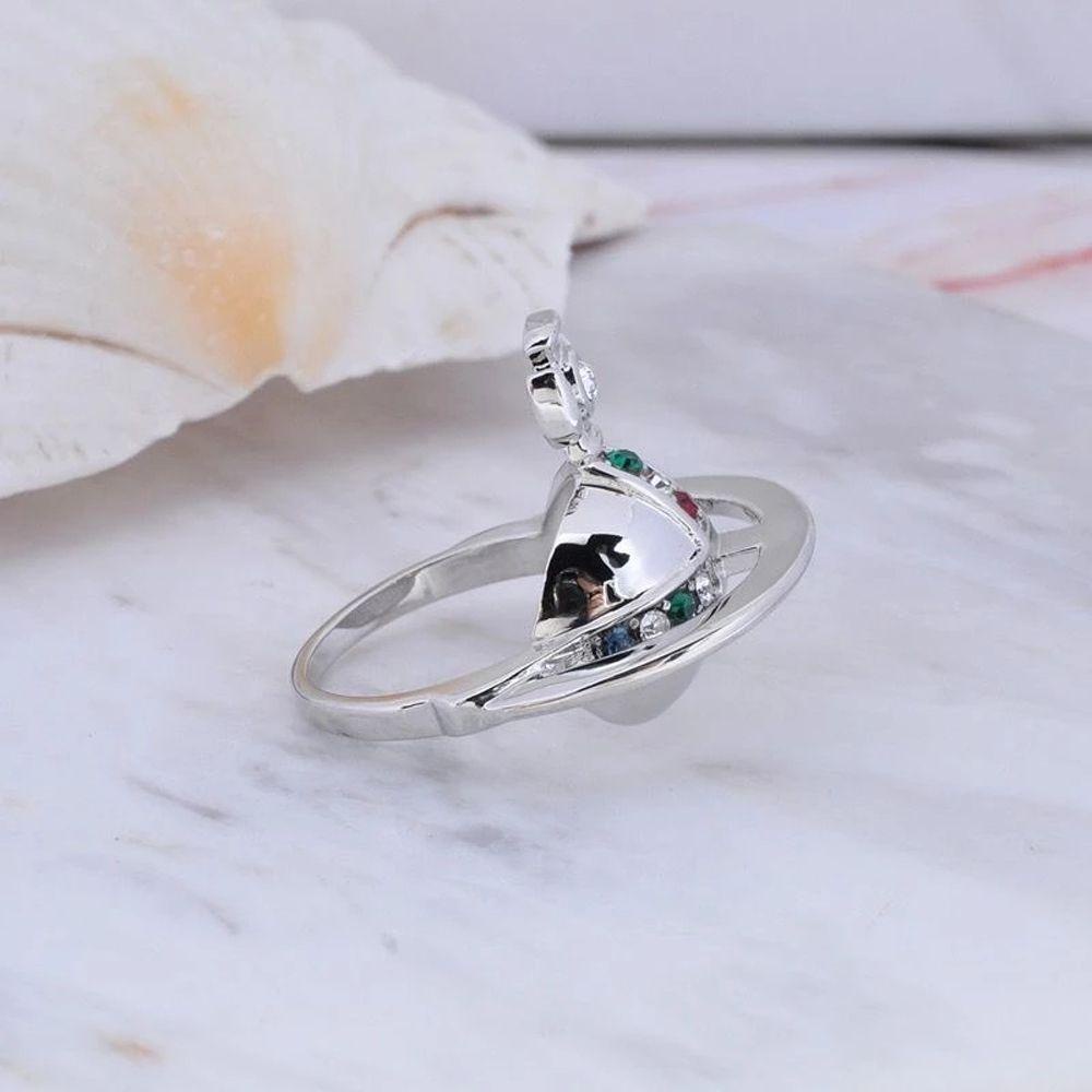 Nhẫn Thời Trang Unisex SOMEDAYZL Saturn|Phụ Kiện Trang Sức Bằng Hợp Kim Ba Chiều Rỗng