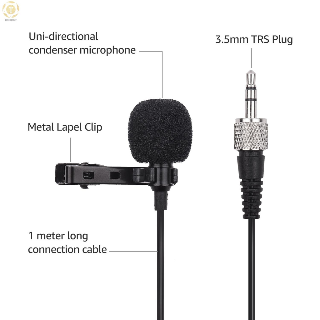 Micro Cài Áo 12 Tiếng Acemic M21 3.5mm Trs 1m Tương Thích Với Sony D11 D12