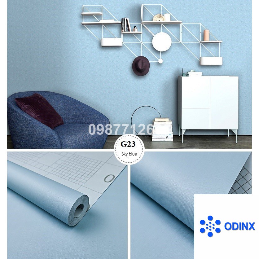[SALE] 10m Giấy dán tường MỘT MÀU nhiều mẫu - khổ rộng 45cm (có sẵn keo)