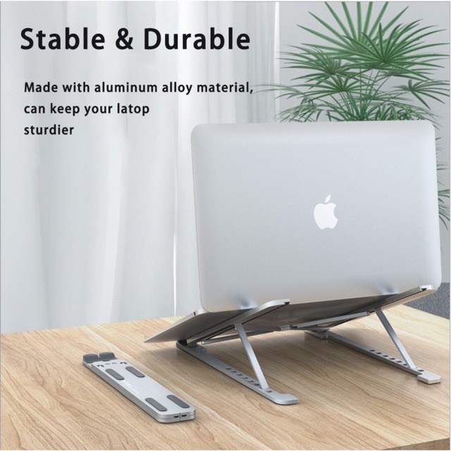 Giá Đỡ Laptop P6 , Ipad Gấn Gọn Stand Bằng Nhựa Giá Đỡ Laptop Ipad Gấp Gọn nhựa ABS Điều Chỉnh Được Độ Cao