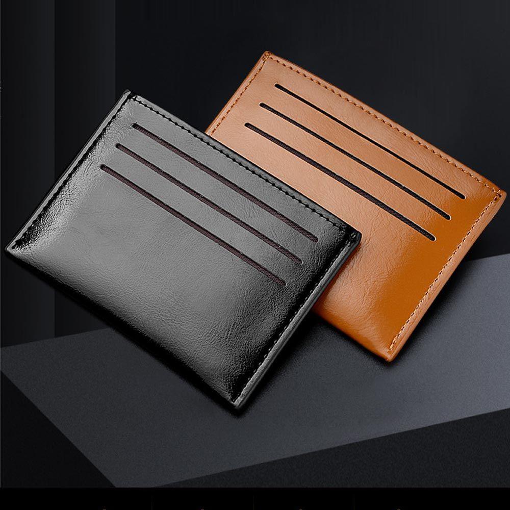 Ví Đựng Tiền Xu Bằng Da PU Đa Năng Phong Cách Cổ Điển Thời Trang Cho Nam Và Nữ