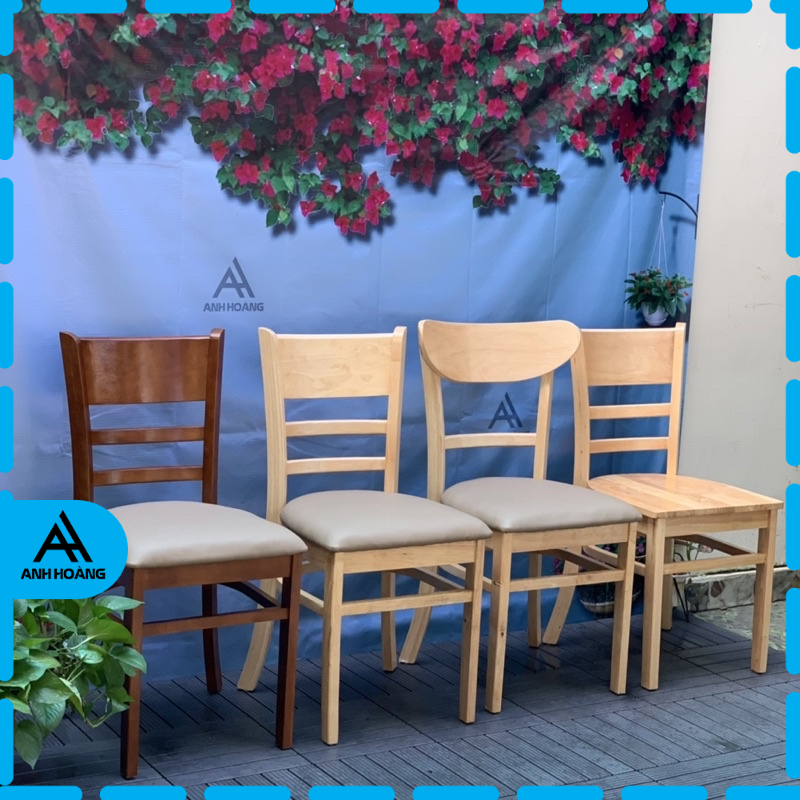 Ghế ăn Cabin mặt Gỗ - Nệm khung gỗ mới - giá xưởng sản xuất - Ship Toàn Quốc