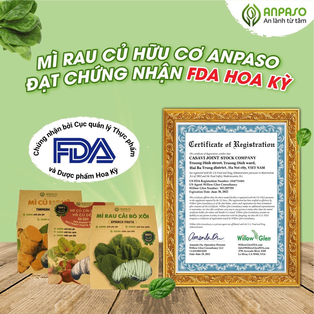 Mì rau củ Anpaso,cải bó xôi,mầm lúa mạch,củ nghệ, eatclean, đẹp dáng, bổ sung chất xơ và vitamin 120g 300g Xanh | BigBuy360 - bigbuy360.vn