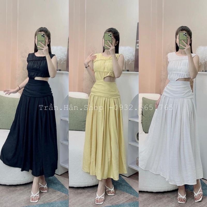 VÁY ĐŨI XƯỚC KHOÉT EO