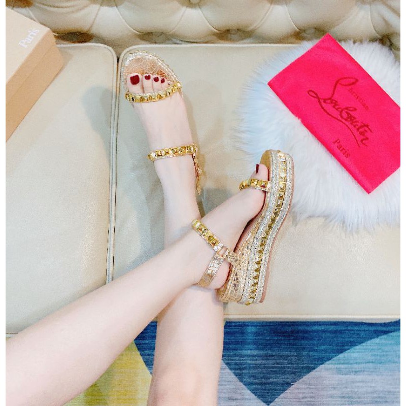 Hm(ẢNH THẬT) Sandal Xuồng 5p Đinh Tán Vân Đá Fullbox Hãng Cao Cấp CAM KẾT LOẠI 1