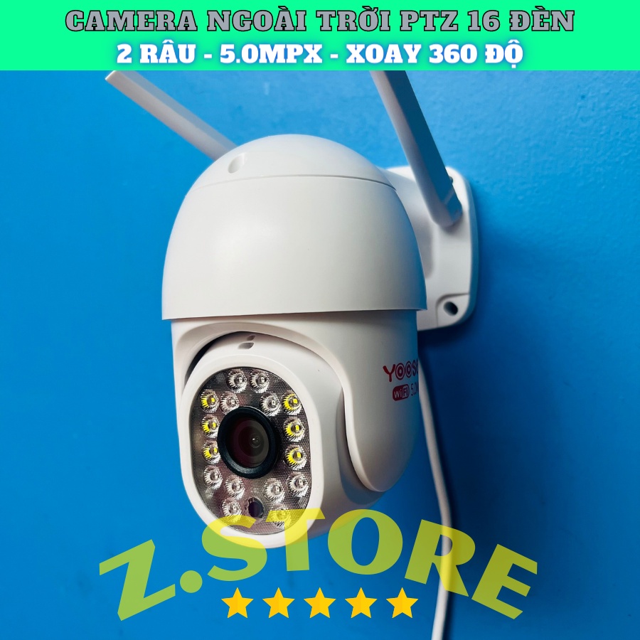 Camera IP Yoosee Ngoài Trời PTZ 16LED 3.0Mpx FULL HD Tiếng Việt VÀThẻ 32Gb Yoosee